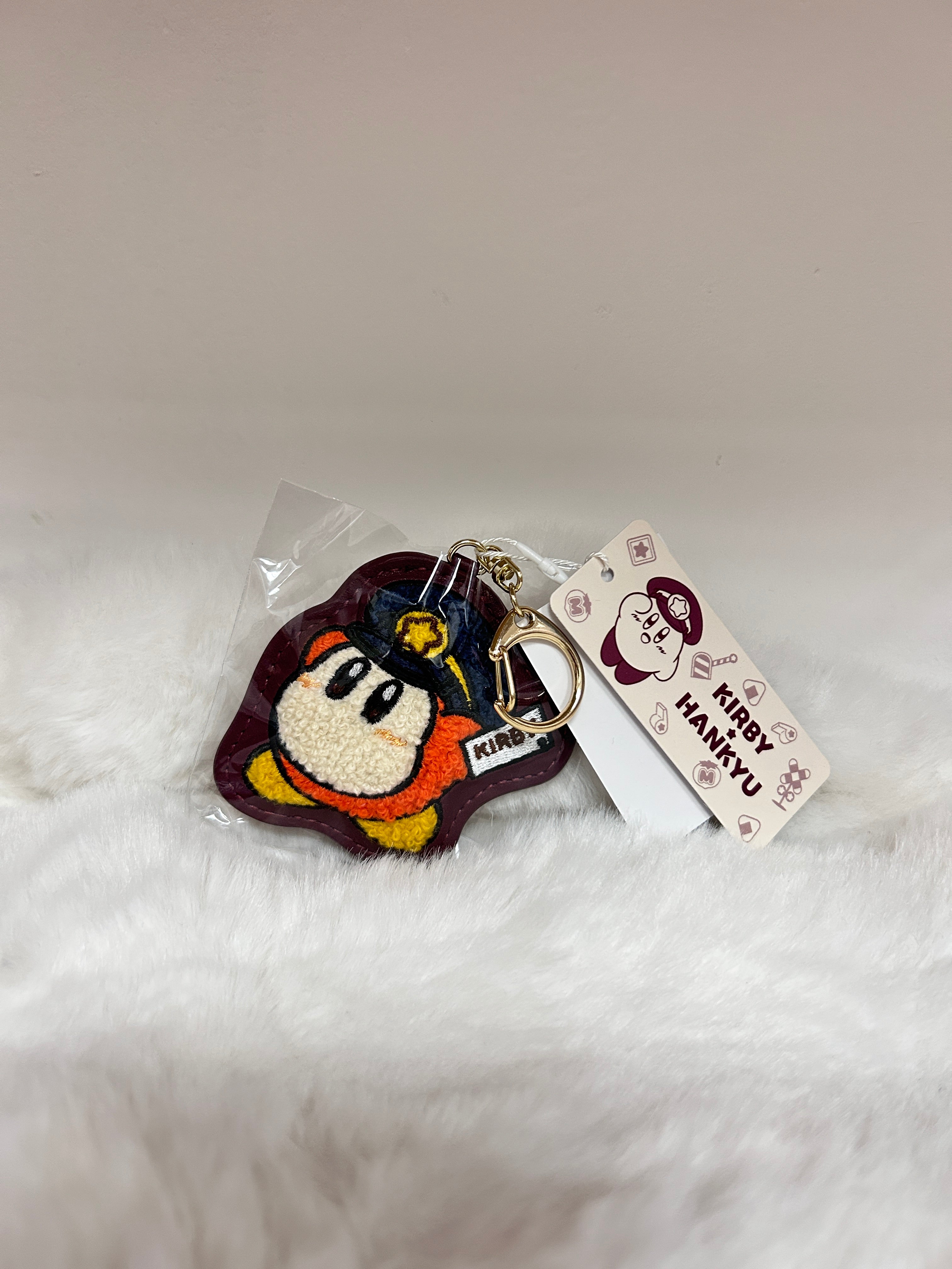[現貨] 星之卡比阪急豆豆刺繡小皮包鎖匙扣