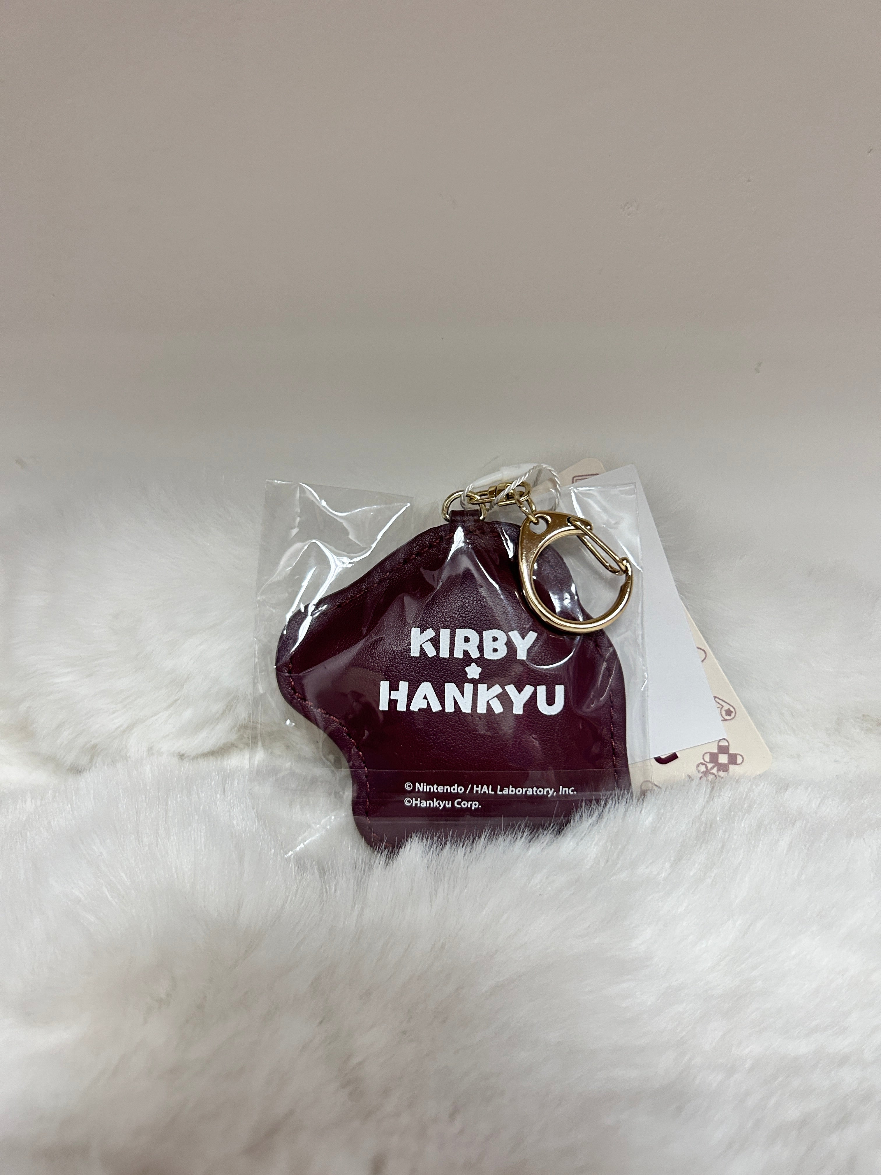 [現貨] 星之卡比阪急豆豆刺繡小皮包鎖匙扣