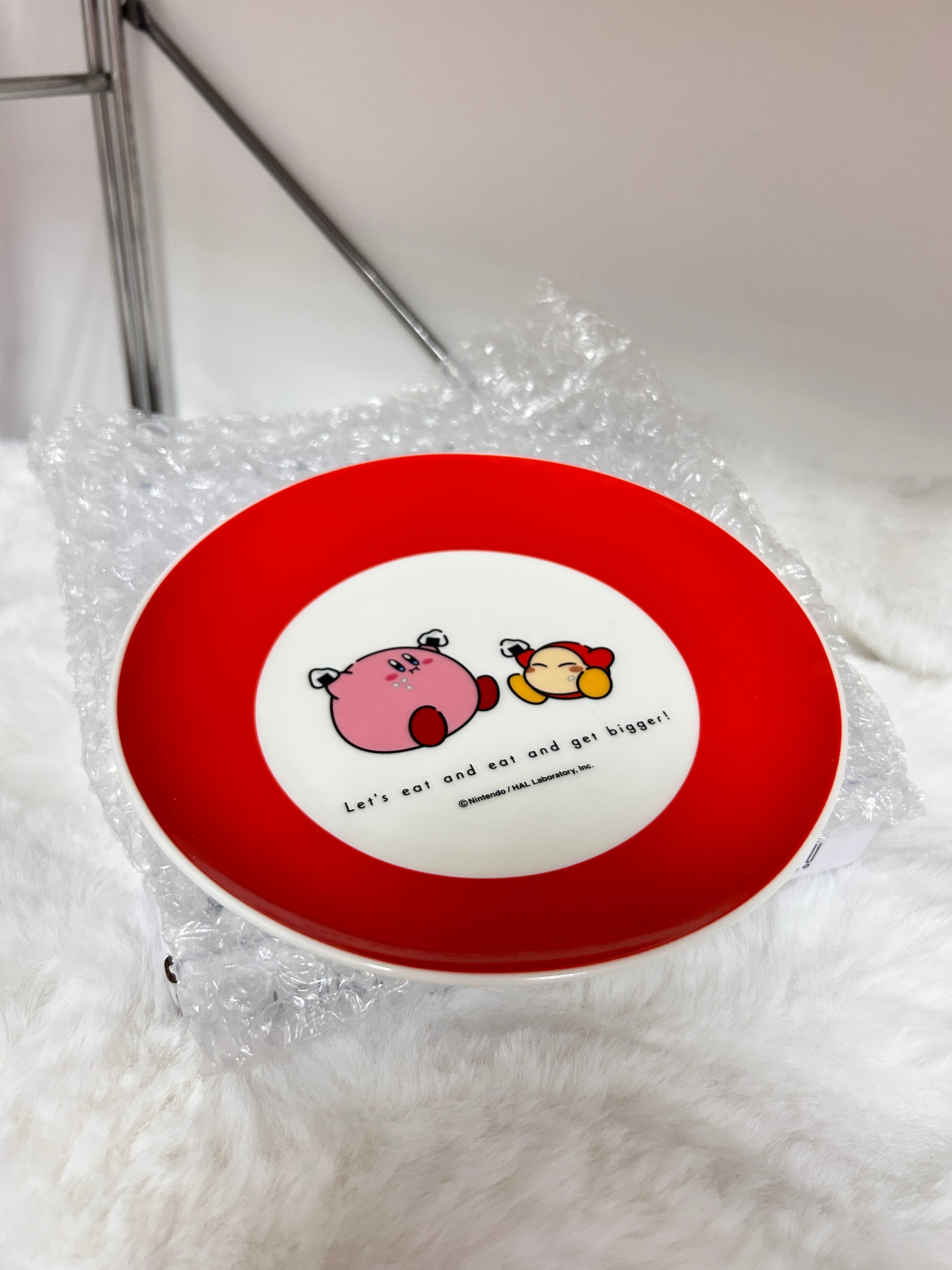 [現貨] 星之卡比 Kirby Play with Waddle Dee 陶瓷餐碟 (紅色)