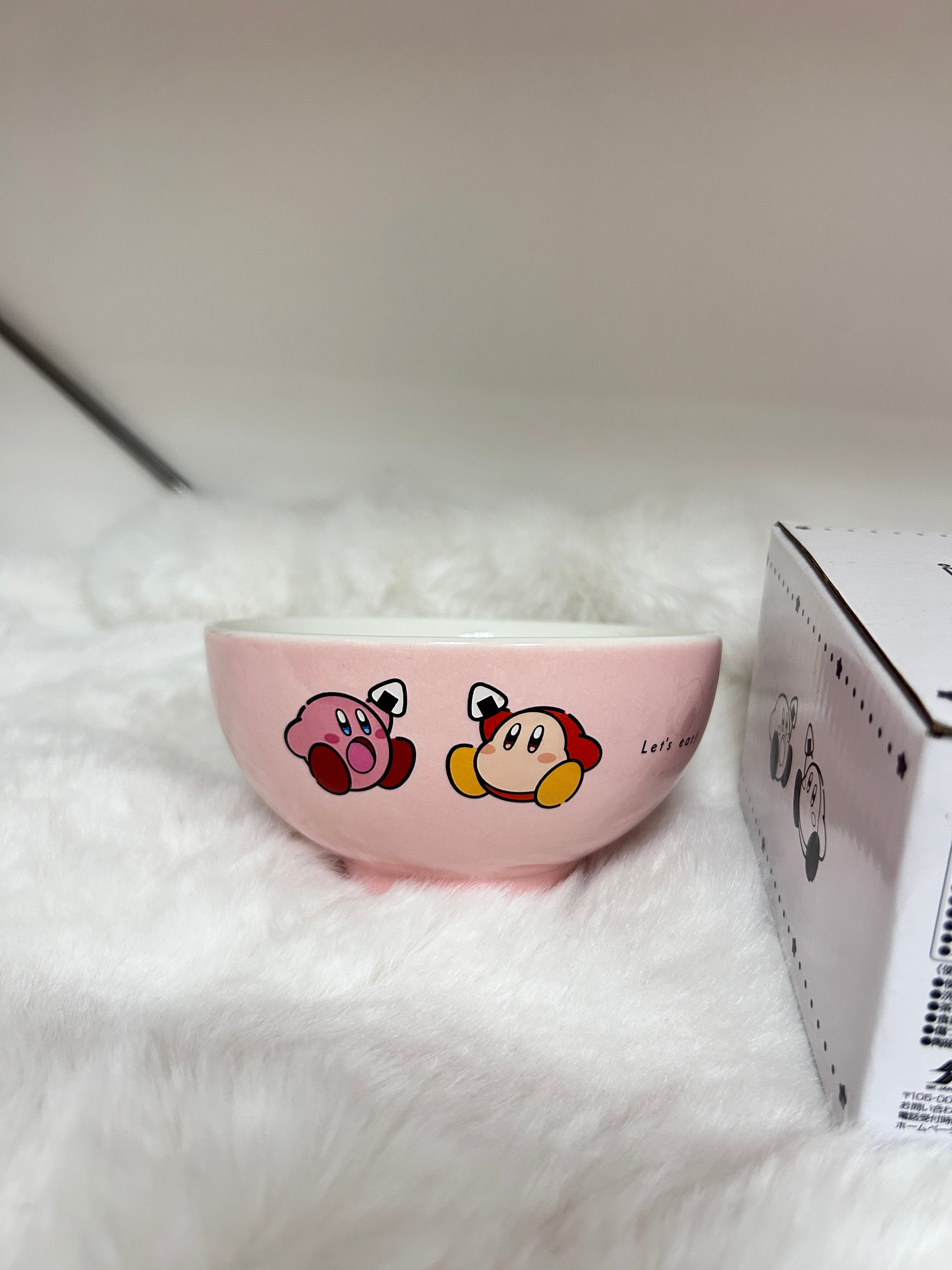 [現貨] 星之卡比Kirby Play with Waddle Dee陶瓷飯碗 (粉紅色)