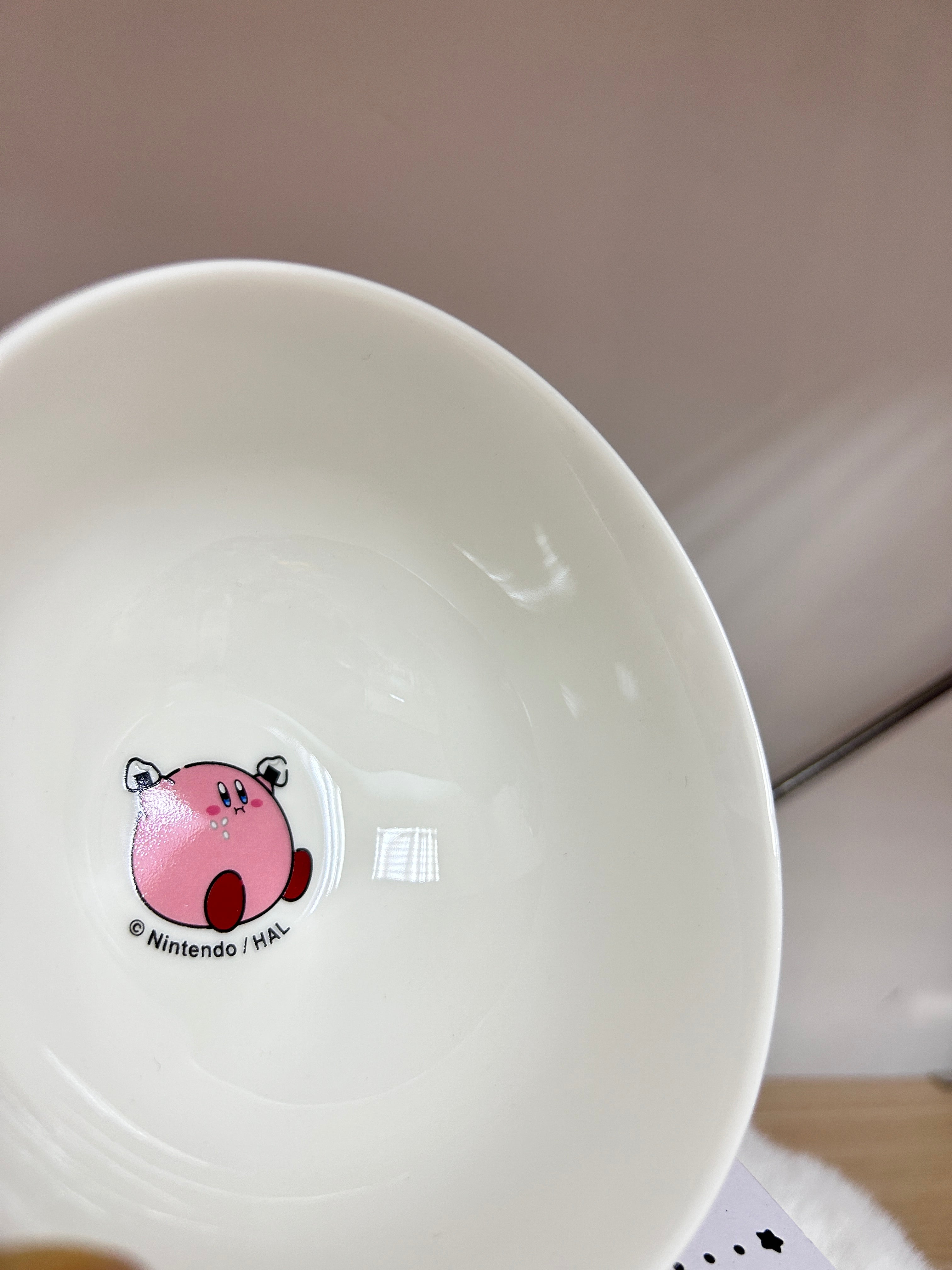 [現貨] 星之卡比Kirby Play with Waddle Dee陶瓷飯碗 (粉紅色)