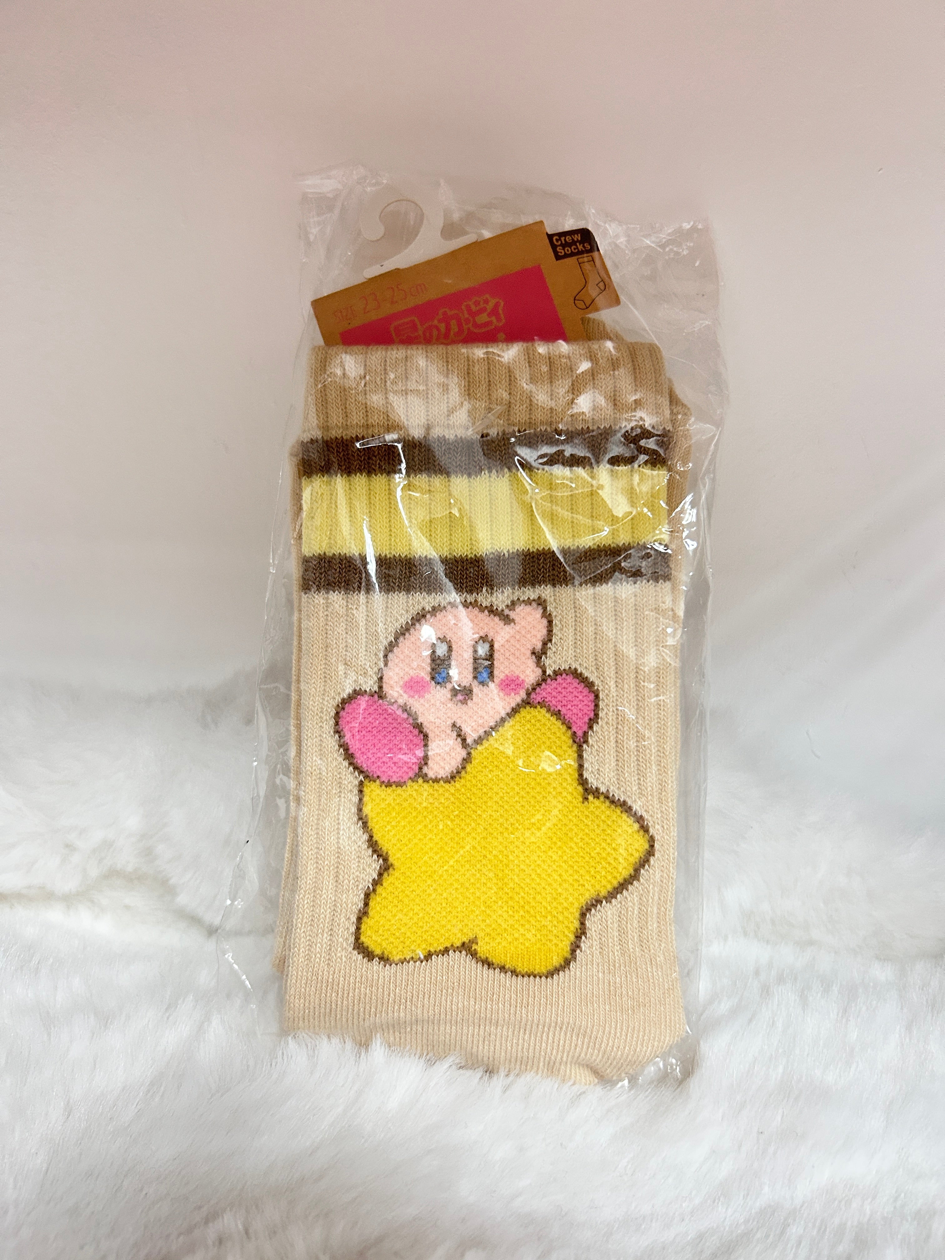 [現貨] 星之卡比坐星短襪 (23-25cm)