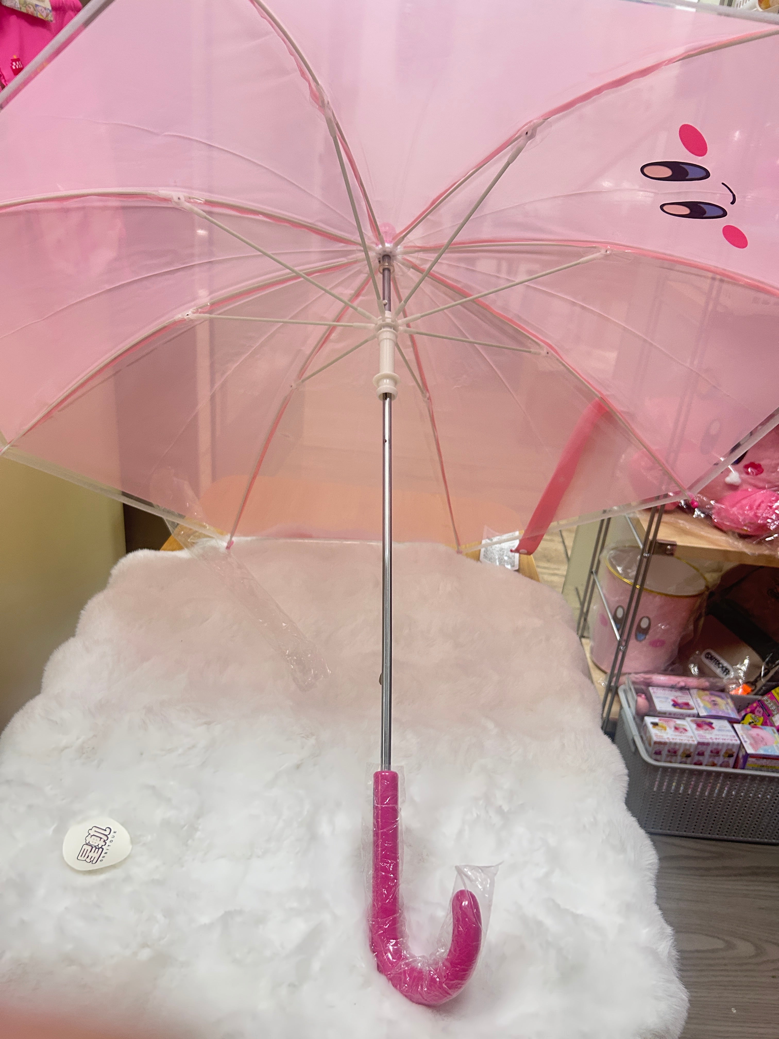 [現貨] 星之卡比小童粉紅色半透明雨傘