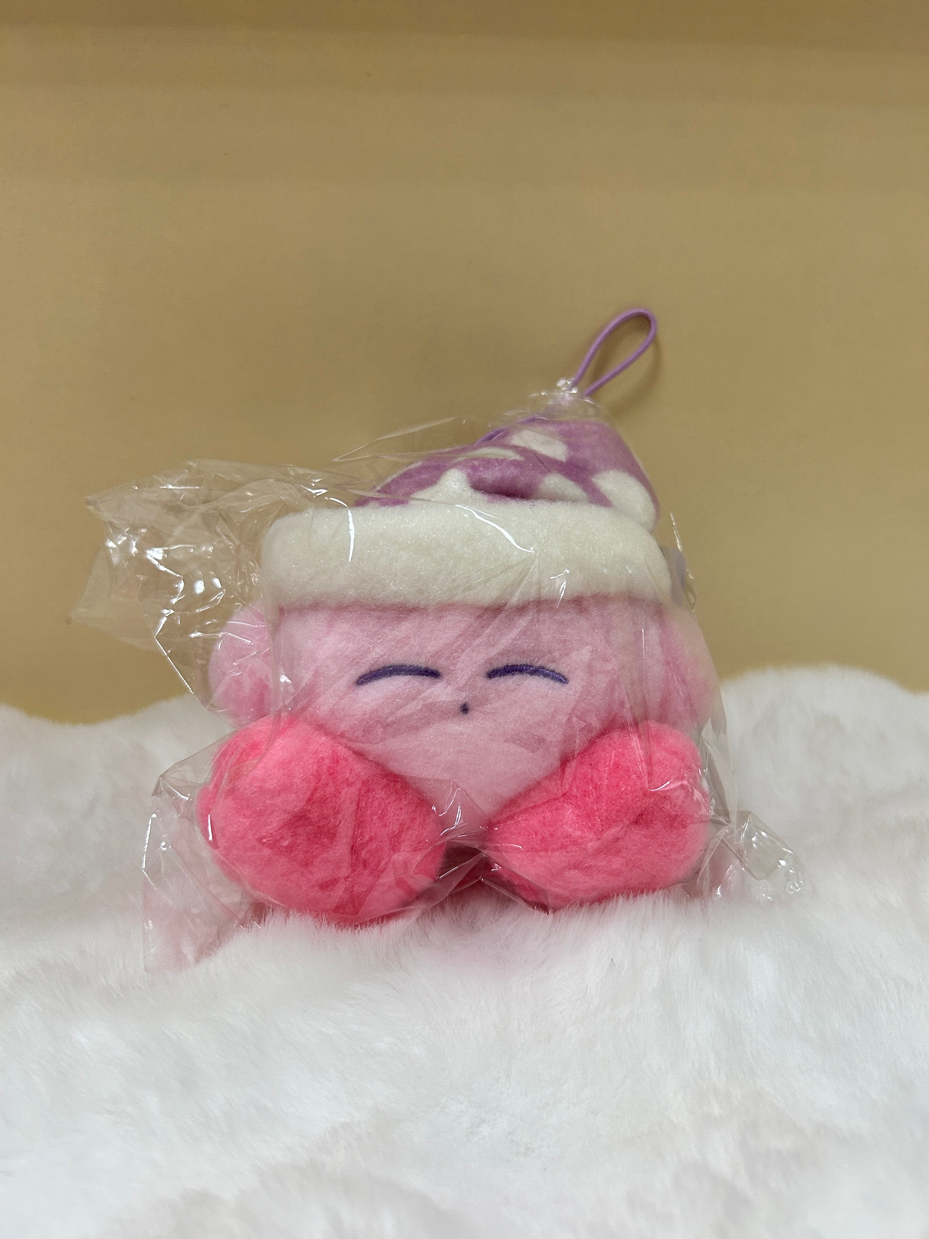 [現貨] 星之卡比毛毛紫睡帽卡比掛袋公仔